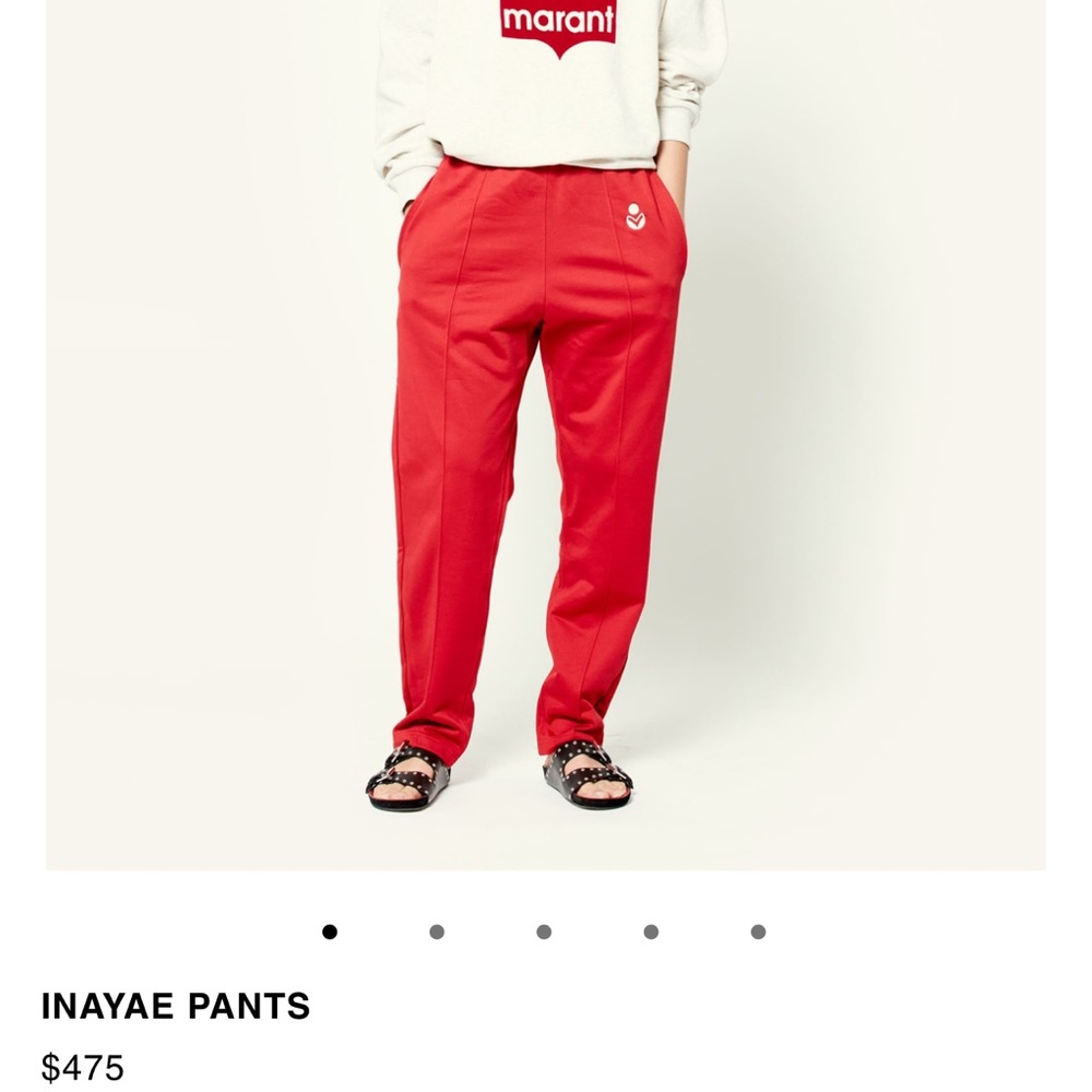 Red Isabel Marant Inaye Pants - Picture 2 of 4